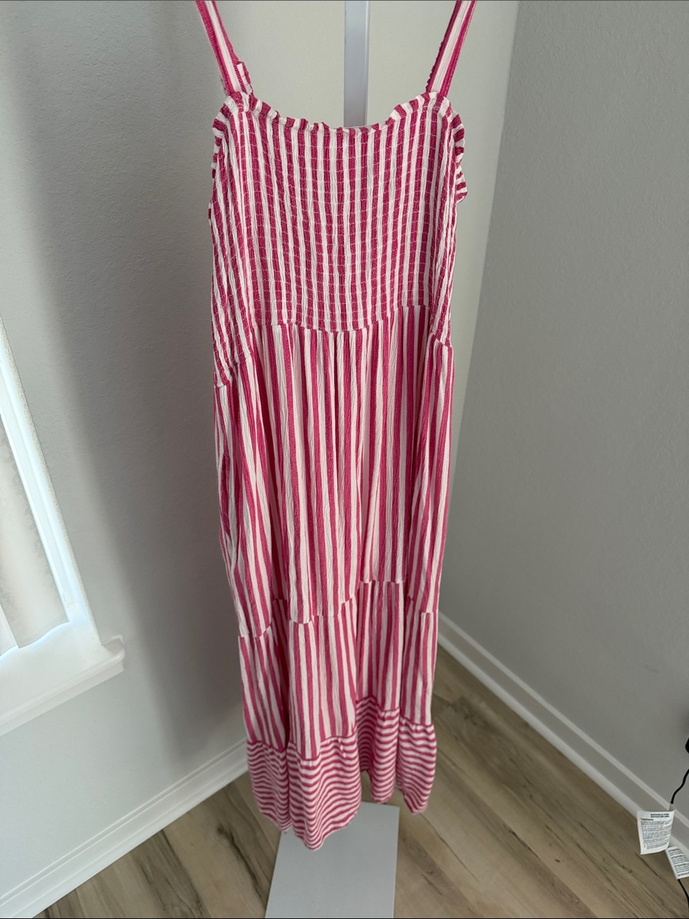 Raviya Pink and White Striped Maxi Dress - Picture 6 of 7
